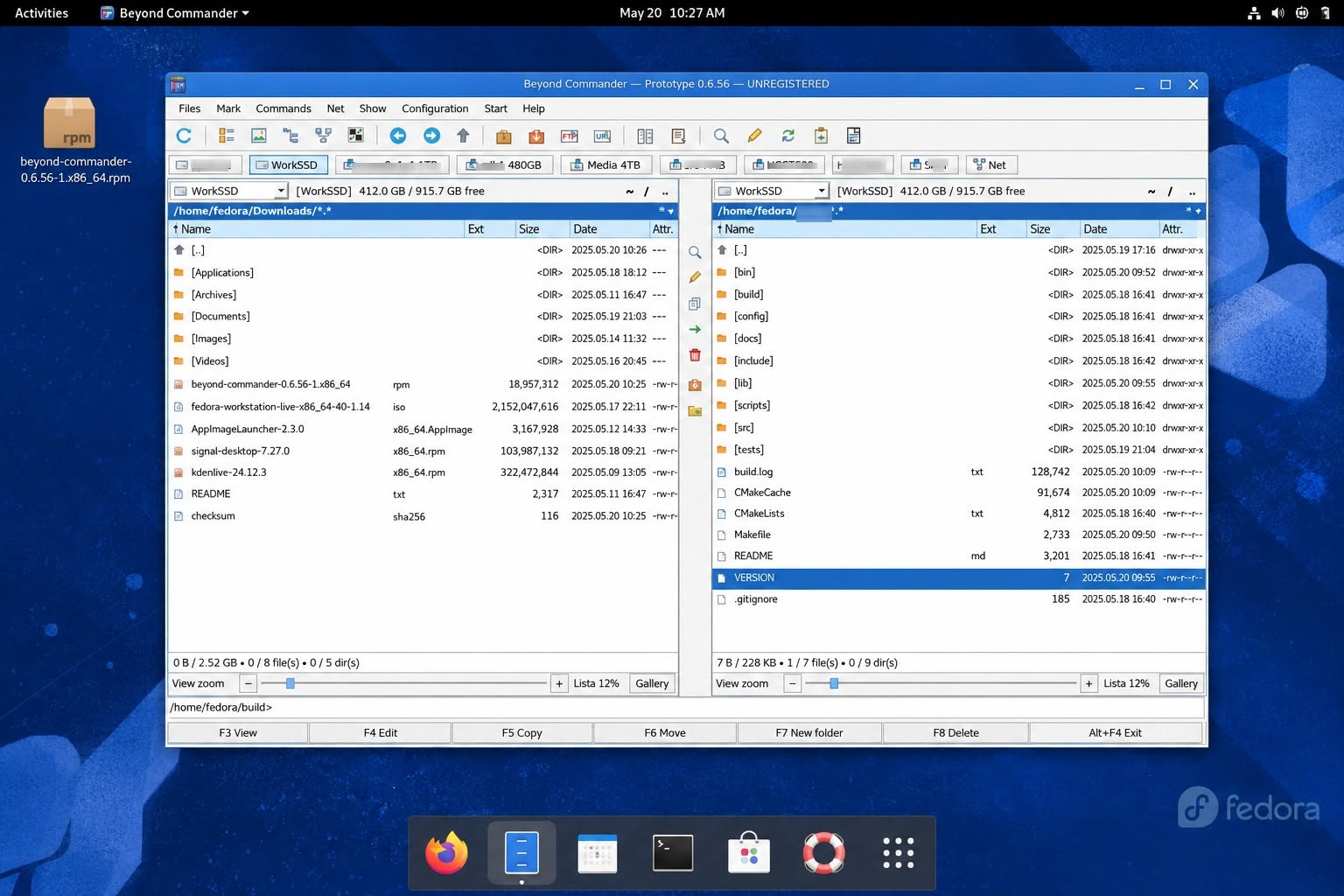 Beyond Commander on Linux — Desktop screenshot 3